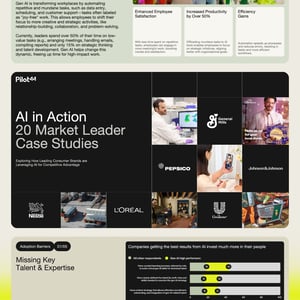 AI Adoption – 20 Market Leaders Case Studies – LP Hero