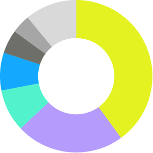 Graph – Top 100 Creator Brands by Category – Donut